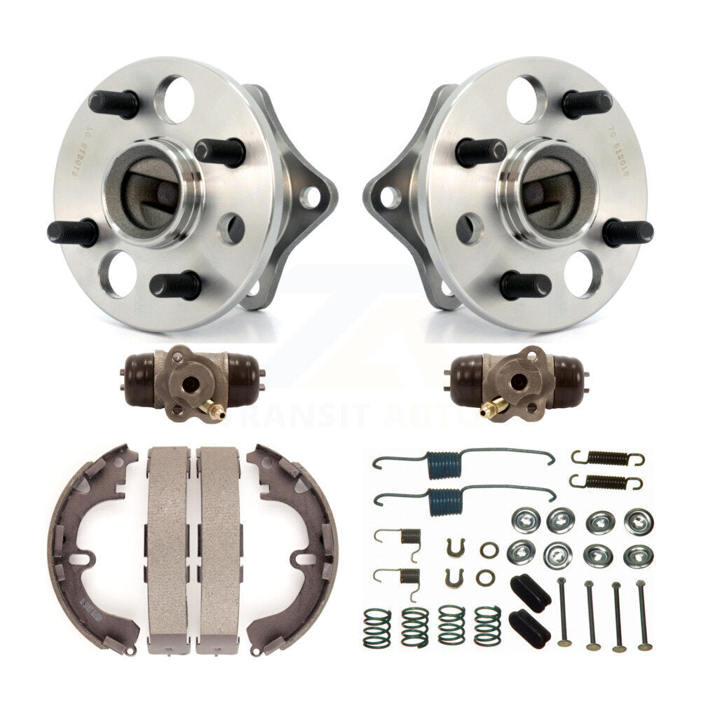 Kit de roulements de moyeu de matériel de chaussures de tambour de cylindres de roue arrière (6 pièces) pour Toyota Prizm