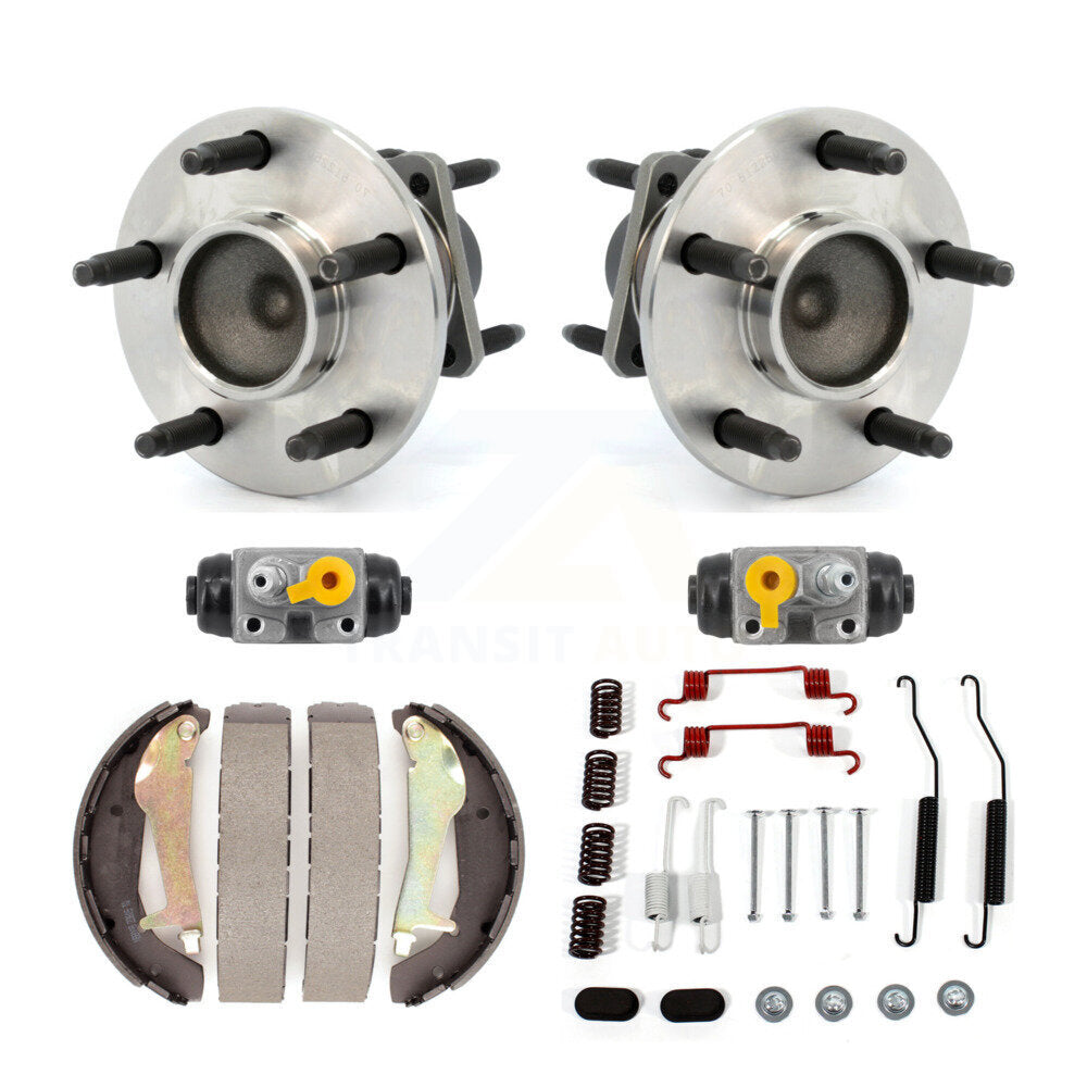 Kit de roulement de moyeu de matériel de chaussures de tambour de cylindres de roue arrière (6 pièces) pour Chevrolet G5