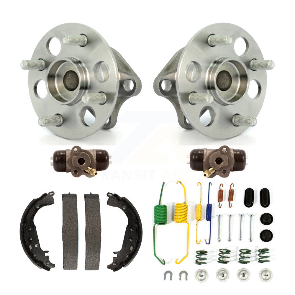 Kit de roulement de moyeu de matériel de chaussures de tambour de cylindres de roue arrière (6 pièces) pour Toyota Yaris