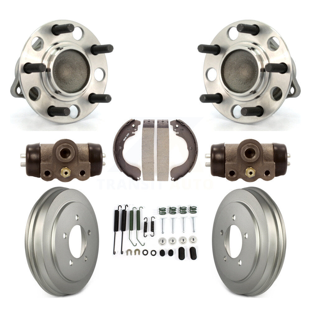 Kit de roulements de moyeu pour cylindres de roue arrière et chaussures de tambour revêtues (8 pièces) pour Jee
