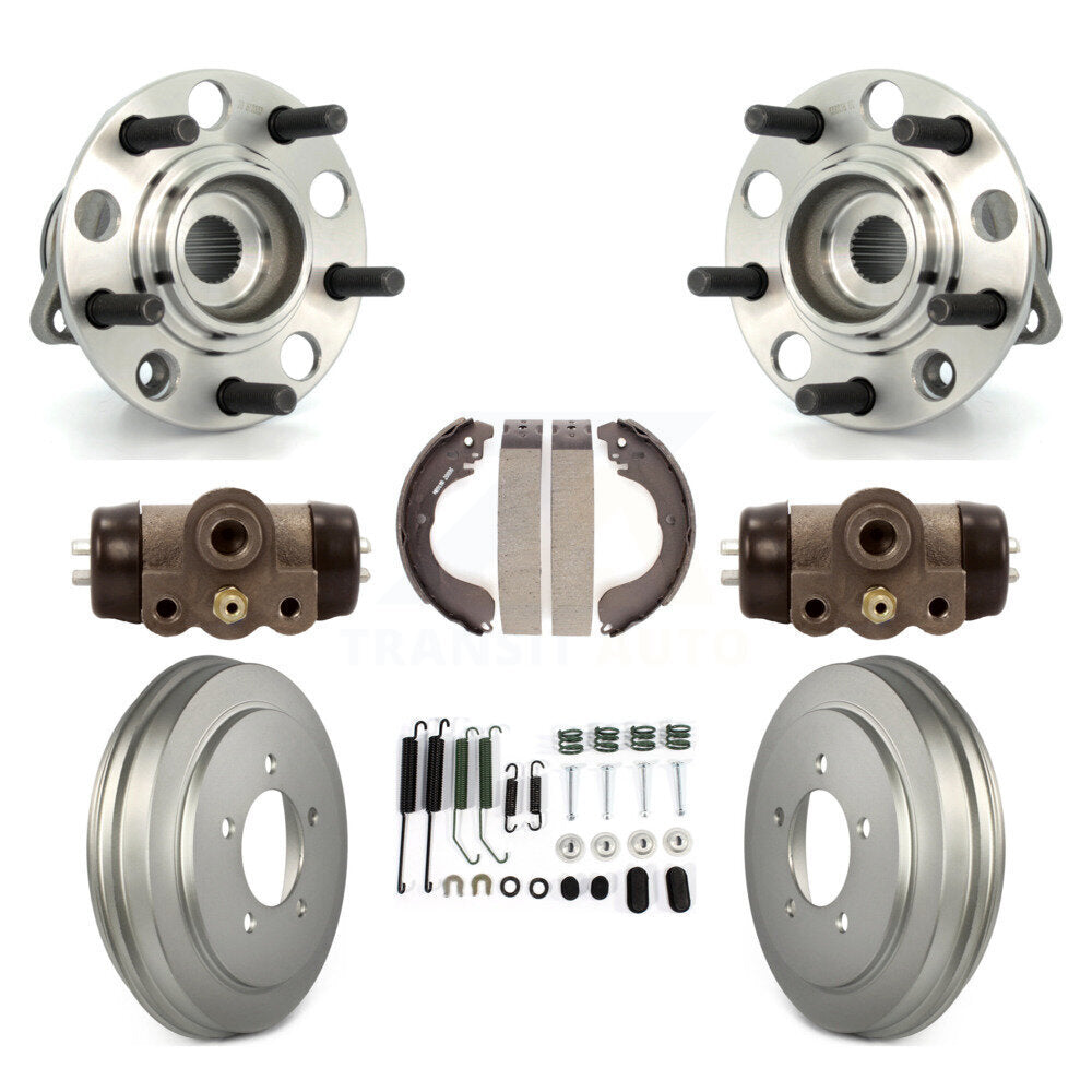 Kit de roulements de moyeu pour cylindres de roue arrière et chaussures de tambour revêtues (8 pièces) pour Jee