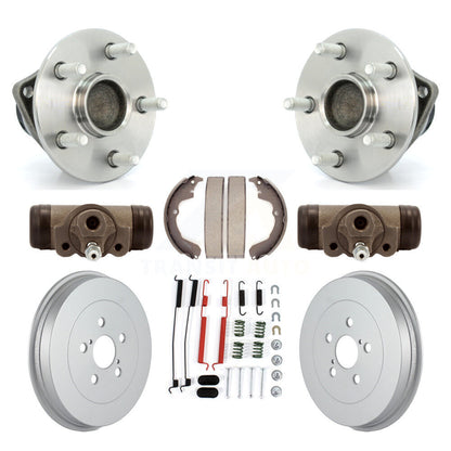 Kit de roulements de moyeu pour cylindres de roue arrière et chaussures de tambour revêtues (8 pièces) pour Vib