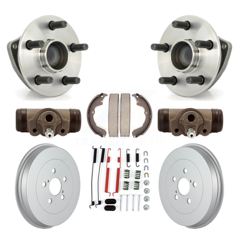 Kit de roulements de moyeu pour cylindres de roue arrière et chaussures de tambour revêtues (8 pièces) pour Vib