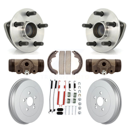 Kit de roulements de moyeu pour cylindres de roue arrière et chaussures de tambour revêtues (8 pièces) pour Vib