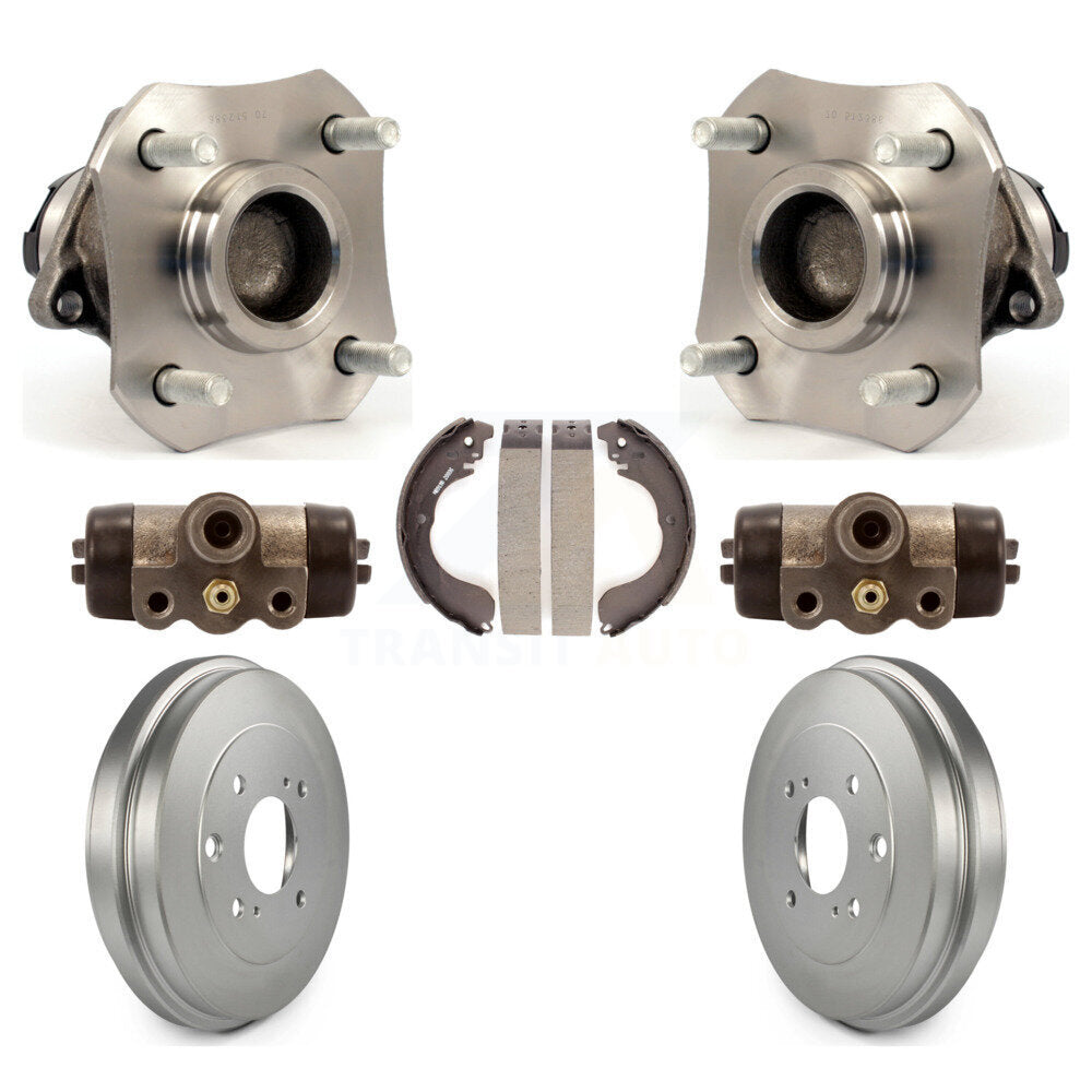 Cylindres de roue arrière et kit de roulement de moyeu de tambour et de chaussures enduits pour Nissan Versa
