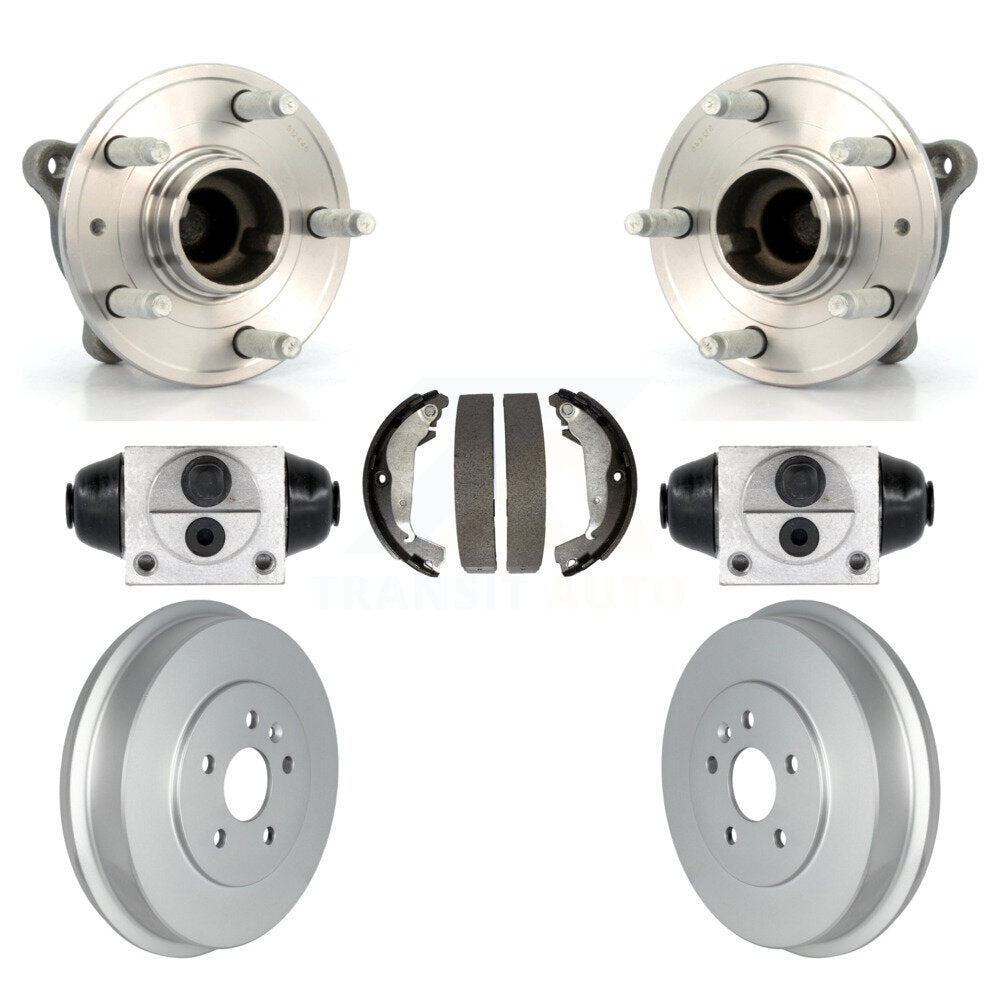 Cylindres de roue arrière et kit de roulement de moyeu de tambour et de chaussures enduits pour Chevrolet Cruz