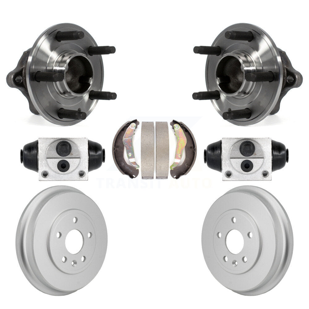 Cylindres de roue arrière et kit de roulement de moyeu de tambour et de chaussures enduits pour Chevrolet Soni