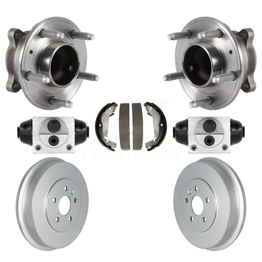 Cylindres de roue arrière et kit de roulement de moyeu de tambour et de chaussures enduits pour Chevrolet Cruz