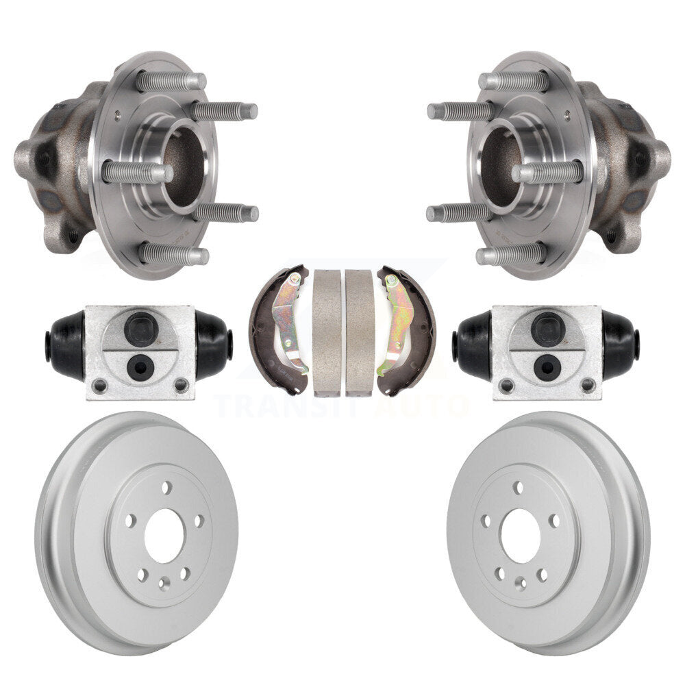 Cylindres de roue arrière et kit de roulement de moyeu de tambour et de chaussures enduits pour Chevrolet Soni