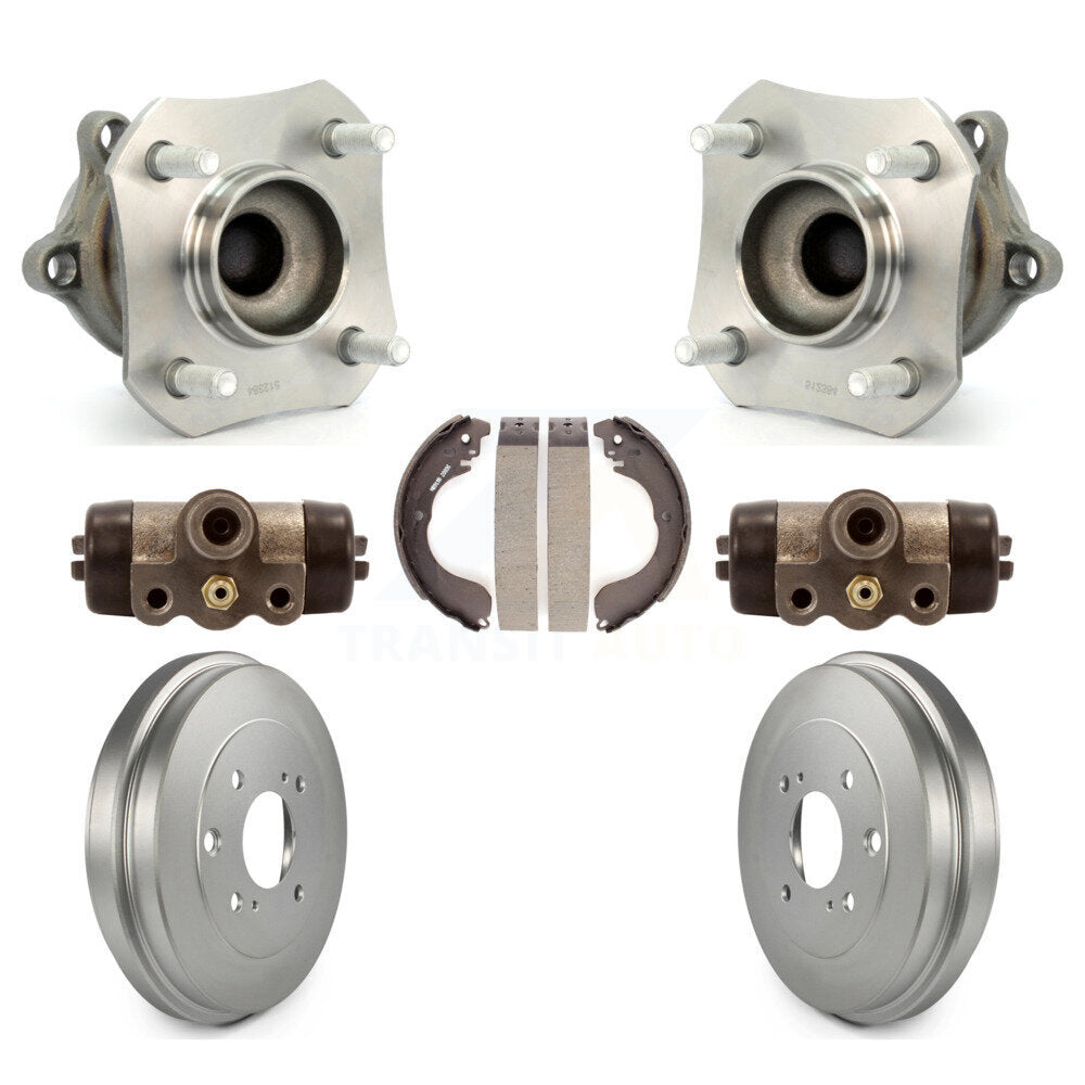 Cylindres de roue arrière et kit de roulement de moyeu de tambour et de chaussures enduits pour Nissan Sentra