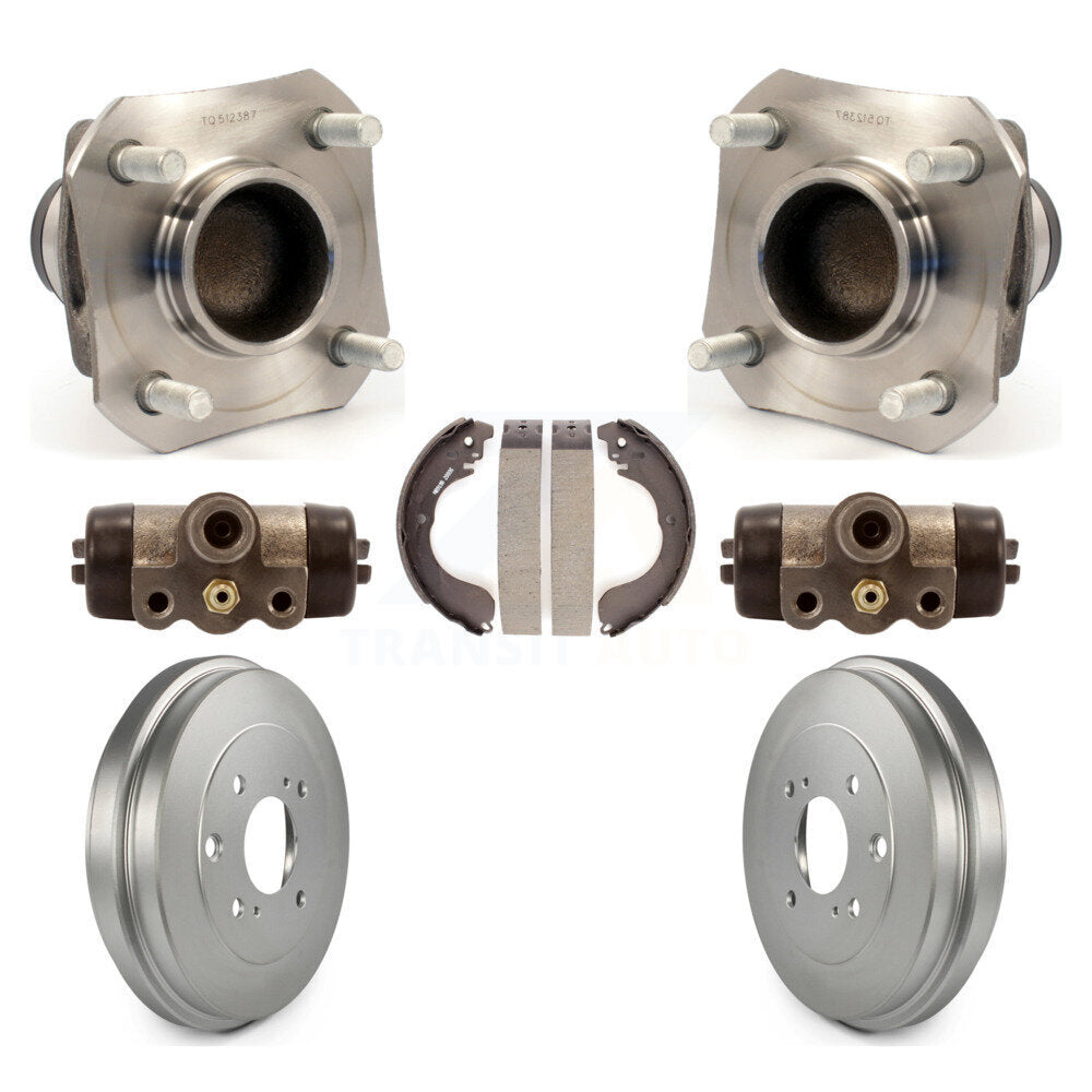 Cylindres de roue arrière et kit de roulement de moyeu de tambour et de chaussures enduits pour Nissan Versa