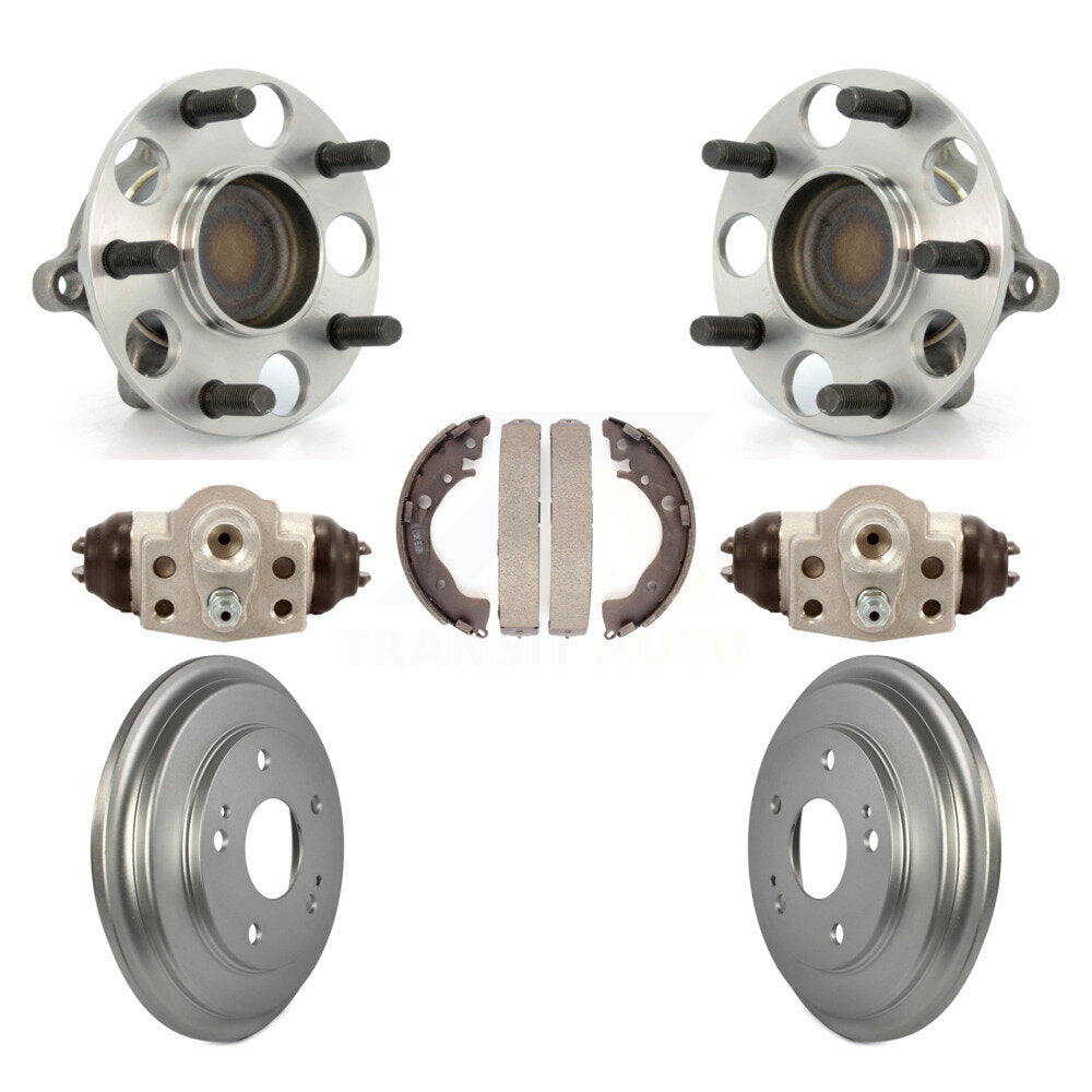 Cylindres de roue arrière et kit de roulement de moyeu de tambour et de chaussures enduits pour Honda Civic