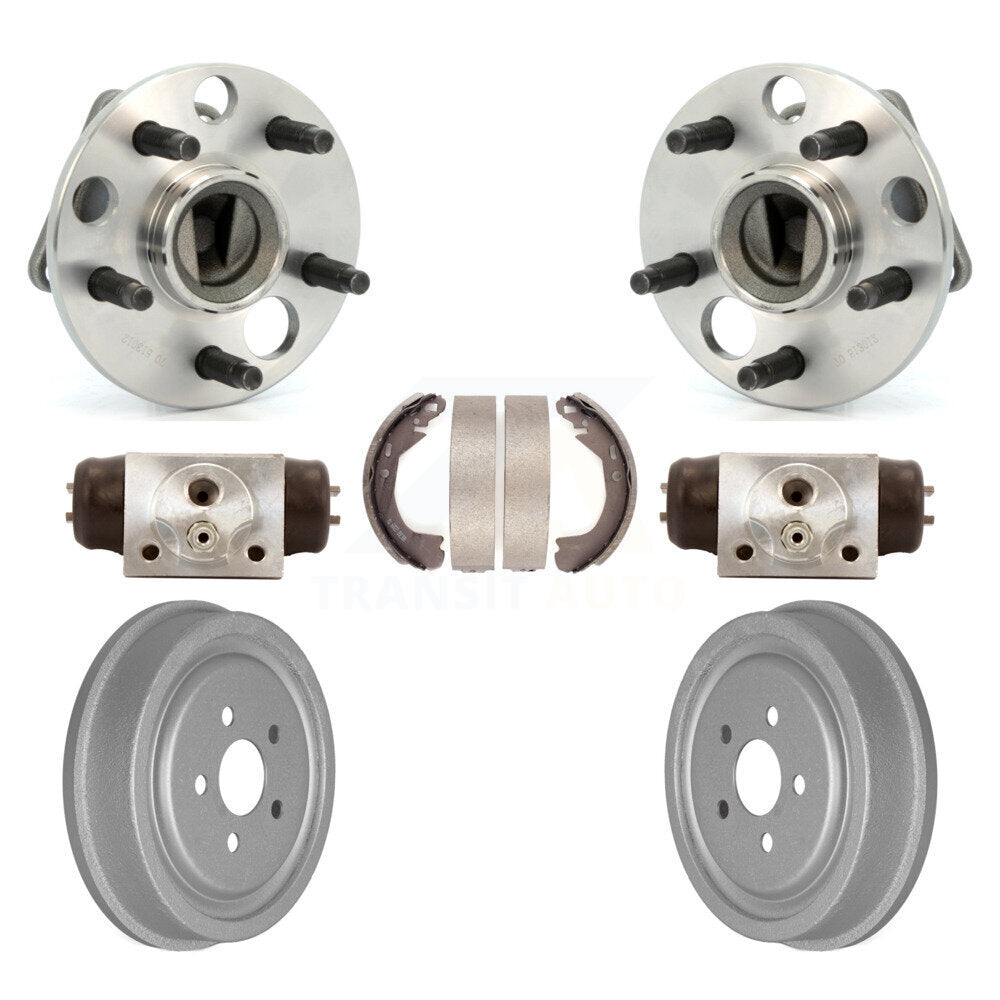 Kit de roulement de moyeu de tambour et de chaussures enduits de cylindres de roue arrière pour Chevrolet Cavalier