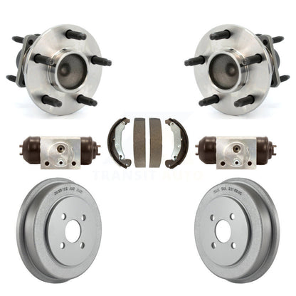 Kit de roulements de moyeu, cylindres de roue arrière, tambour et chaussures revêtus pour Saturn Ion Pontiac