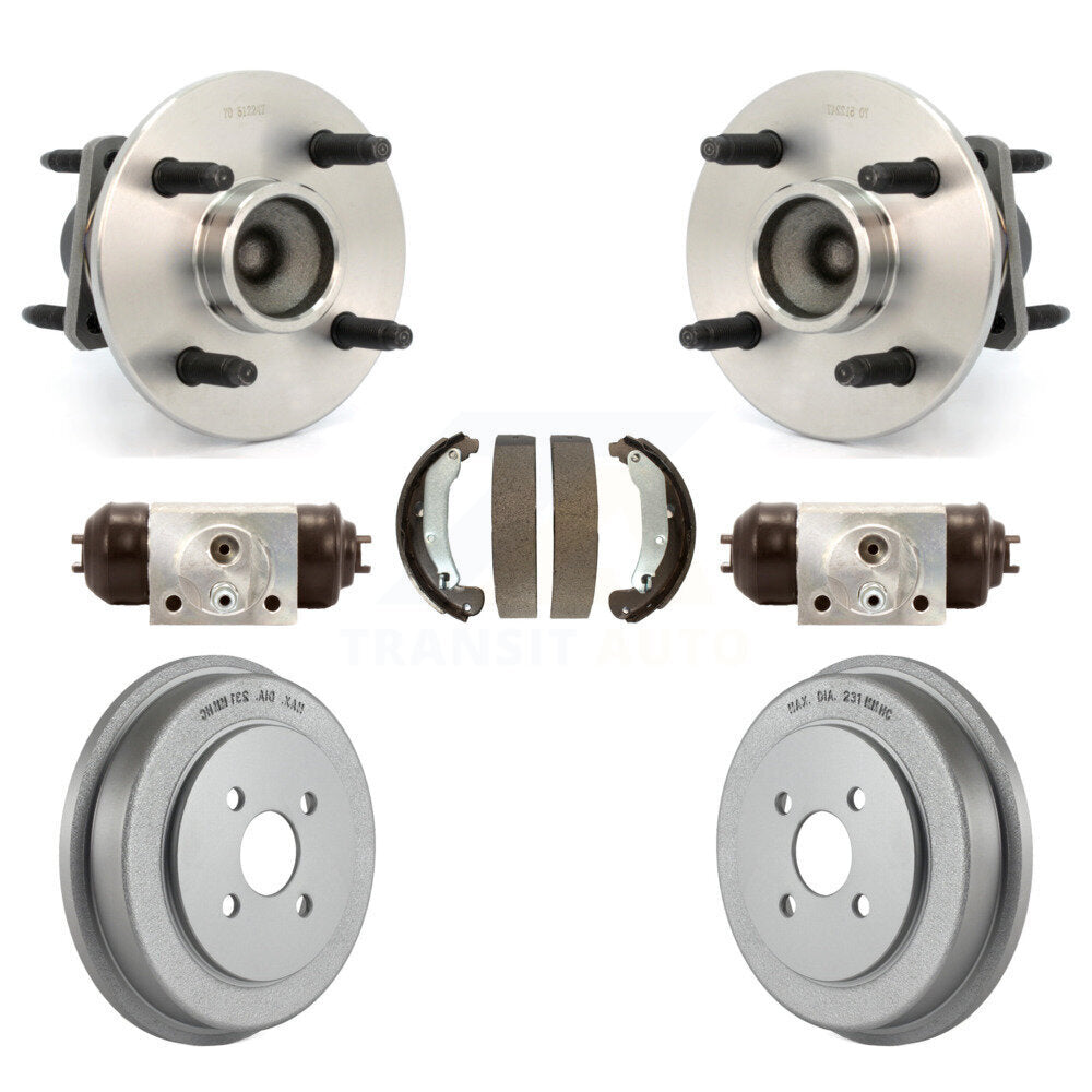 Kit de roulement de moyeu de tambour et de chaussures enduits de cylindres de roue arrière pour Chevrolet Cobalt G