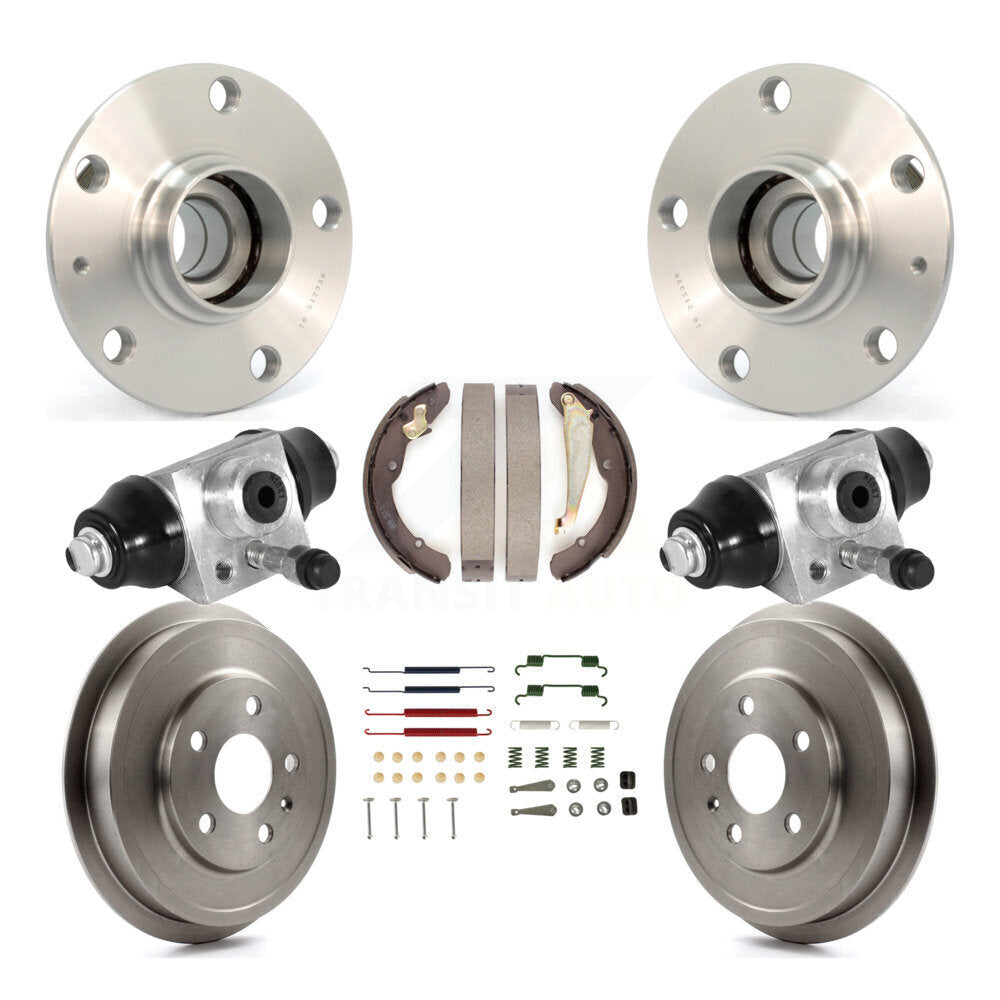 Kit de roulements de moyeu, cylindres de roue arrière, tambour et chaussures (8 pièces) pour Volkswagen Jett