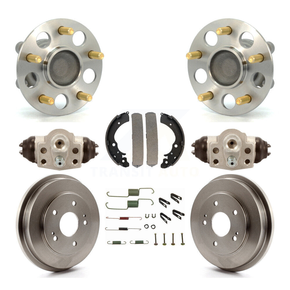 Kit de roulements de moyeu, cylindres de roue arrière, tambour et chaussures (8 pièces) pour Honda Civic