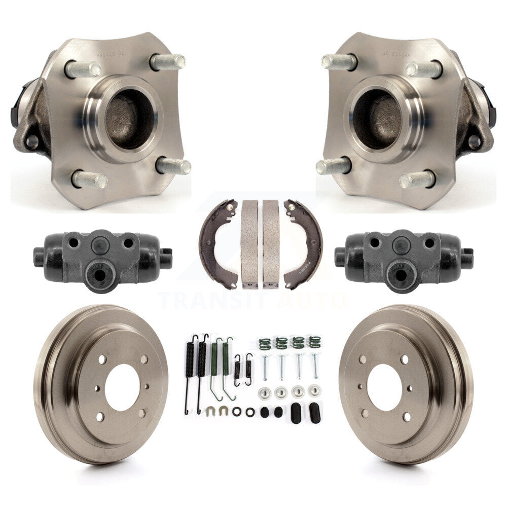 Kit de roulements de moyeu, cylindres de roue arrière, tambour et chaussures (8 pièces) pour Nissan Versa