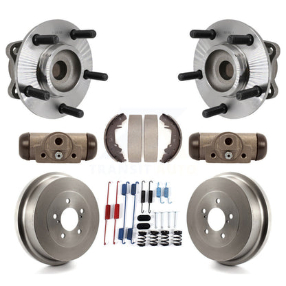 Kit de roulements de moyeu, cylindres de roue arrière, tambour et chaussures (8 pièces) pour Dodge Caravan Grand
