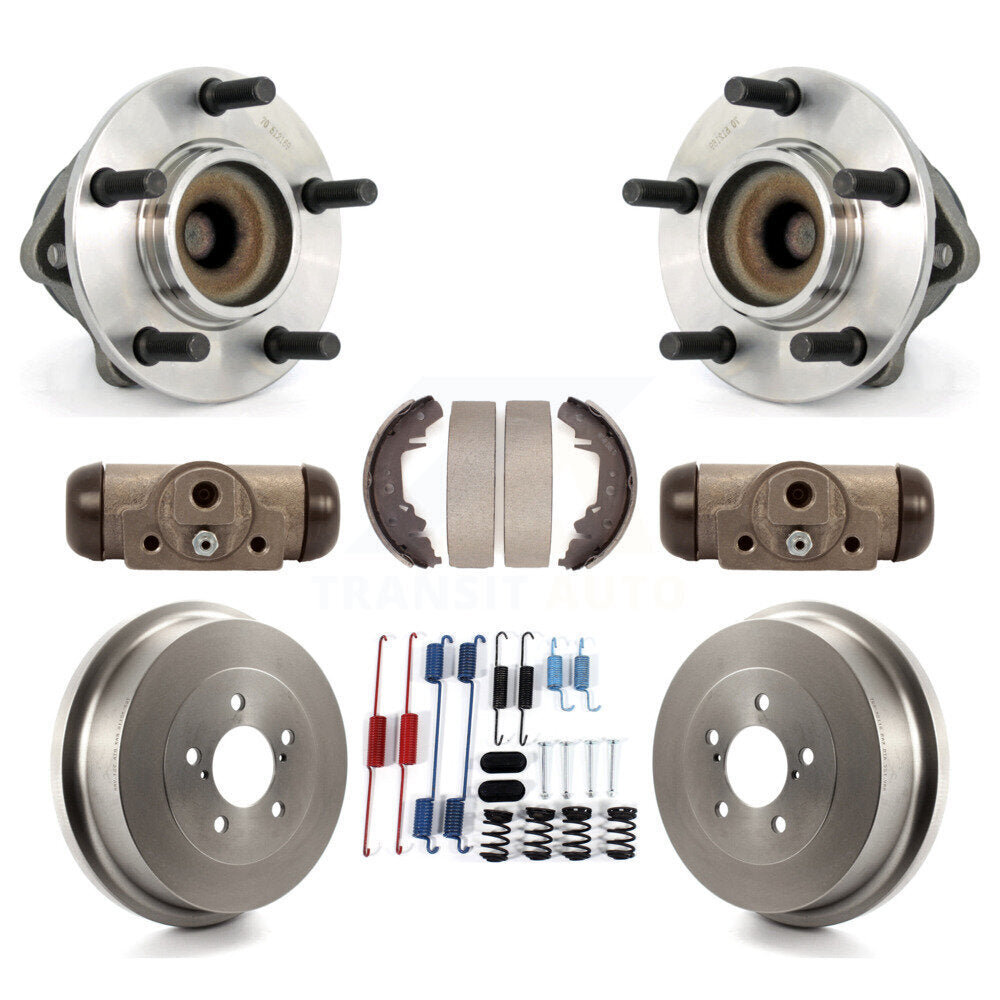 Kit de roulements de moyeu, cylindres de roue arrière, tambour et chaussures (8 pièces) pour Dodge Caravan Grand