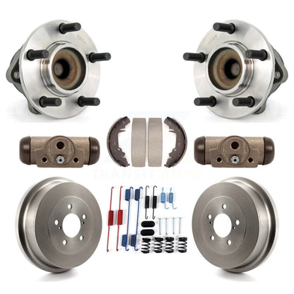 Kit de roulements de moyeu, cylindres de roue arrière, tambour et chaussures (8 pièces) pour Dodge Caravan Grand