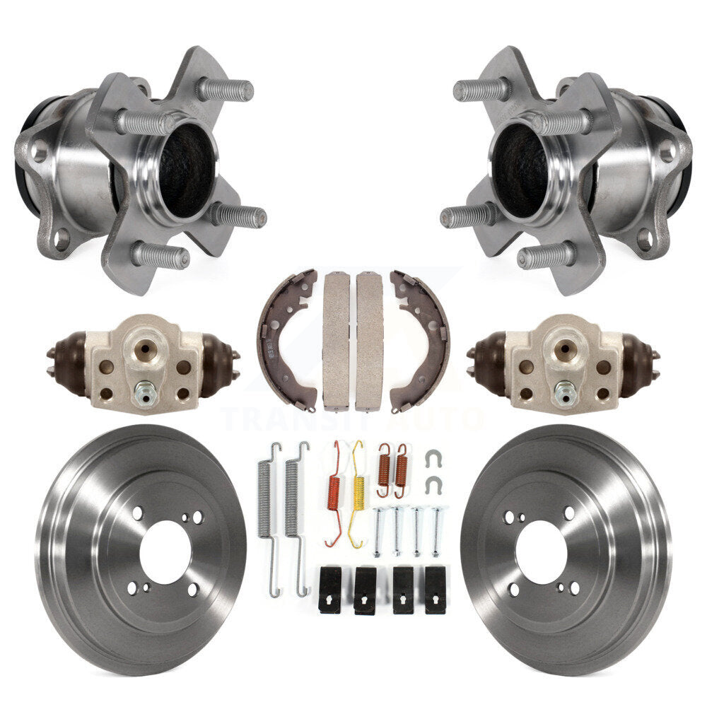 Kit de roulements de moyeu, cylindres de roue arrière, tambour et chaussures (8 pièces) pour Honda Fit 2015 – 2019