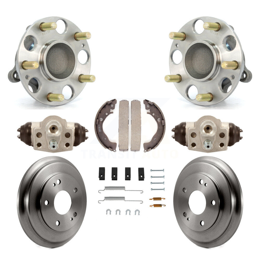 Kit de roulements de moyeu, cylindres de roue arrière, tambour et chaussures (8 pièces) pour Honda Civic