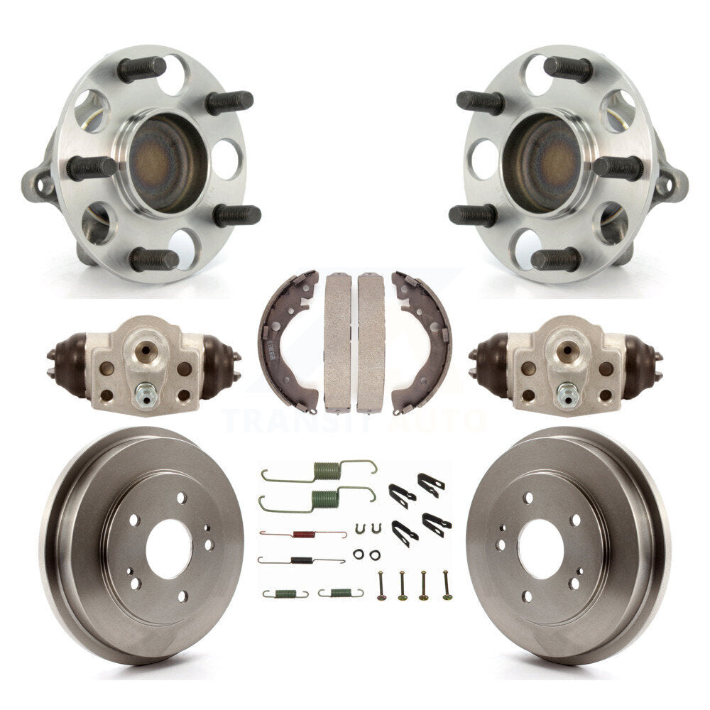 Kit de roulements de moyeu, cylindres de roue arrière, tambour et chaussures (8 pièces) pour Honda Civic GX 2011