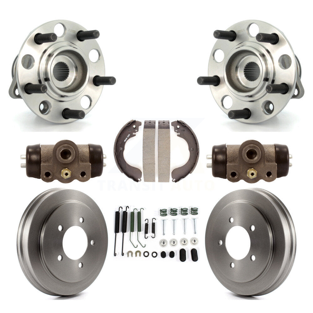 Kit de roulements de moyeu, cylindres de roue arrière, tambour et chaussures (8 pièces) pour Jeep Patriot Compas