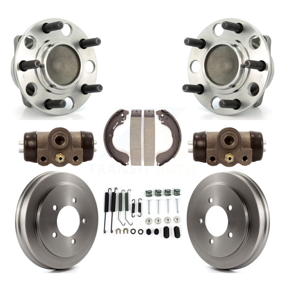 Kit de roulements de moyeu, cylindres de roue arrière, tambour et chaussures (8 pièces) pour Dodge Caliber