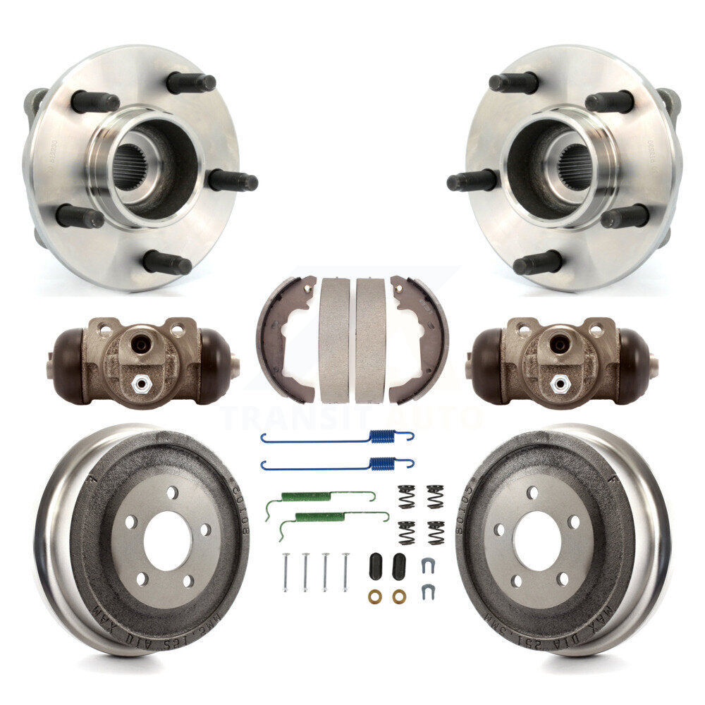Kit de roulements de moyeu, cylindres de roue arrière et chaussures de tambour (8 pièces) pour Saturn Vue Pontiac