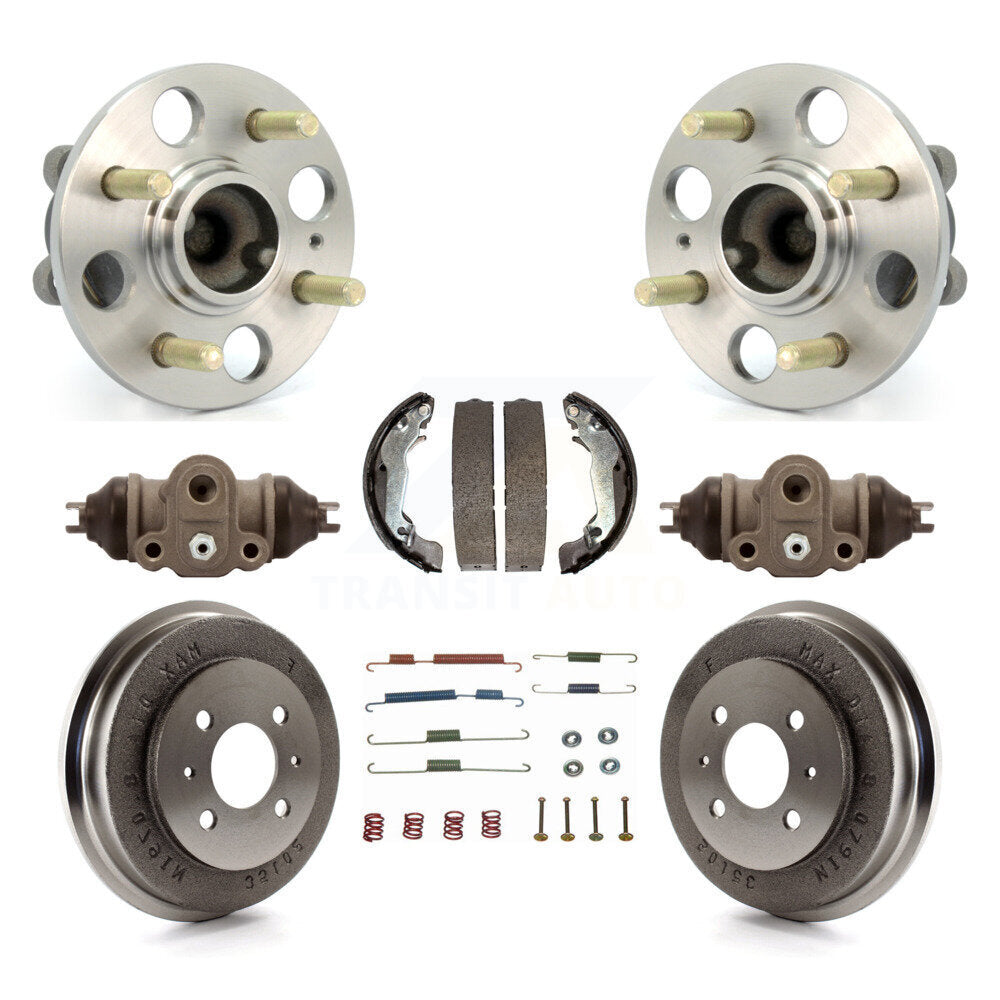 Kit de roulements de moyeu, cylindres de roue arrière, tambour et chaussures (8 pièces) pour Hyundai Accent