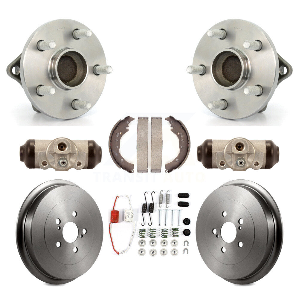 Kit de roulements de moyeu, cylindres de roue arrière, tambour et chaussures (8 pièces) pour Toyota Coroll 09-13