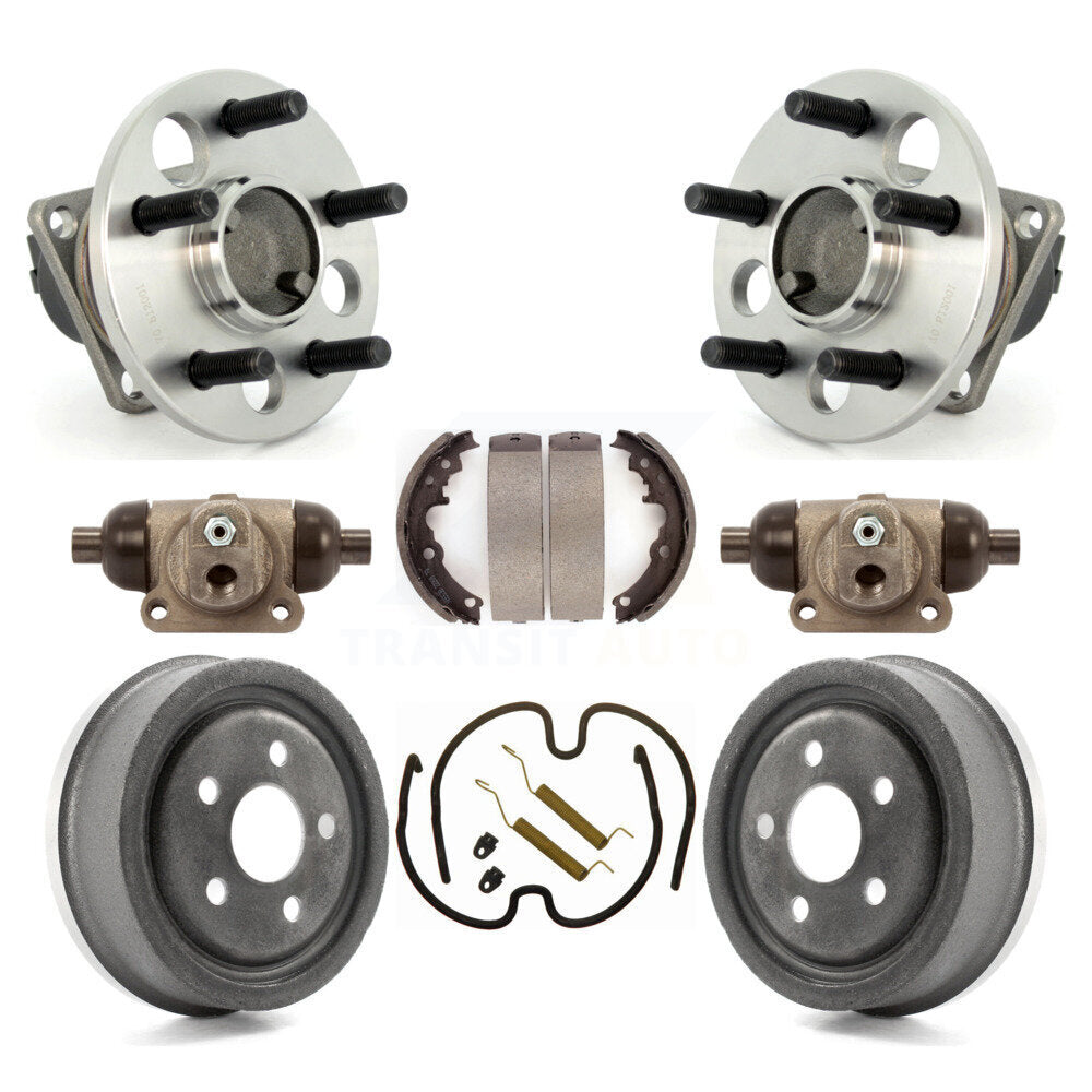 Kit de roulements de moyeu, cylindres de roue arrière, tambour et chaussures (8 pièces) pour Pontiac Sunfire
