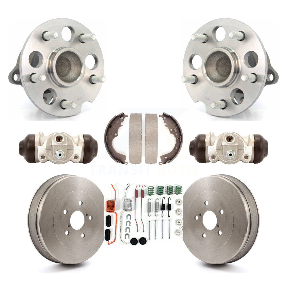 Kit de roulements de moyeu, cylindres de roue arrière et chaussures de tambour (8 pièces) pour Toyota Sienna FWD