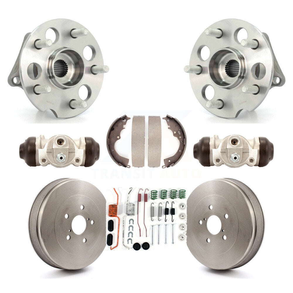 Kit de roulements de moyeu, cylindres de roue arrière et chaussures de tambour (8 pièces) pour Toyota Sienna AWD