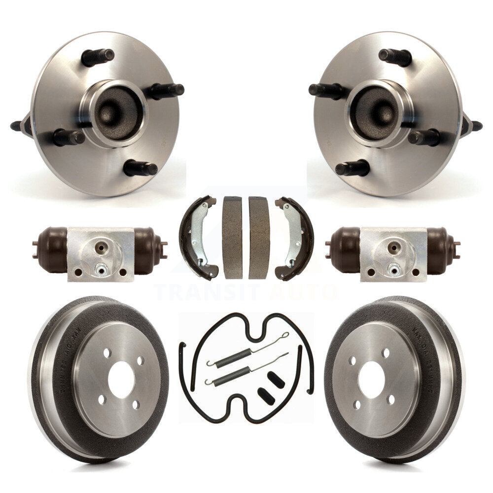Kit de roulements de moyeu, cylindres de roue arrière, tambour et chaussures (8 pièces) pour Chevrolet Cobalt G5