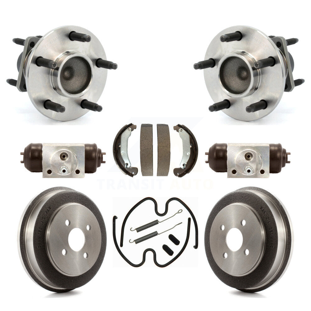Kit de roulements de moyeu, cylindres de roue arrière et chaussures de tambour (8 pièces) pour Saturn Ion Pontiac