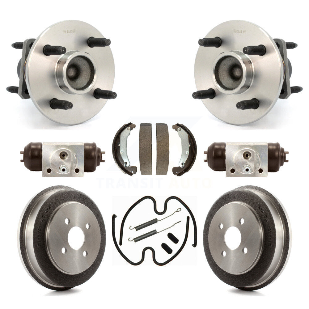 Kit de roulements de moyeu, cylindres de roue arrière, tambour et chaussures (8 pièces) pour Chevrolet Cobalt G5