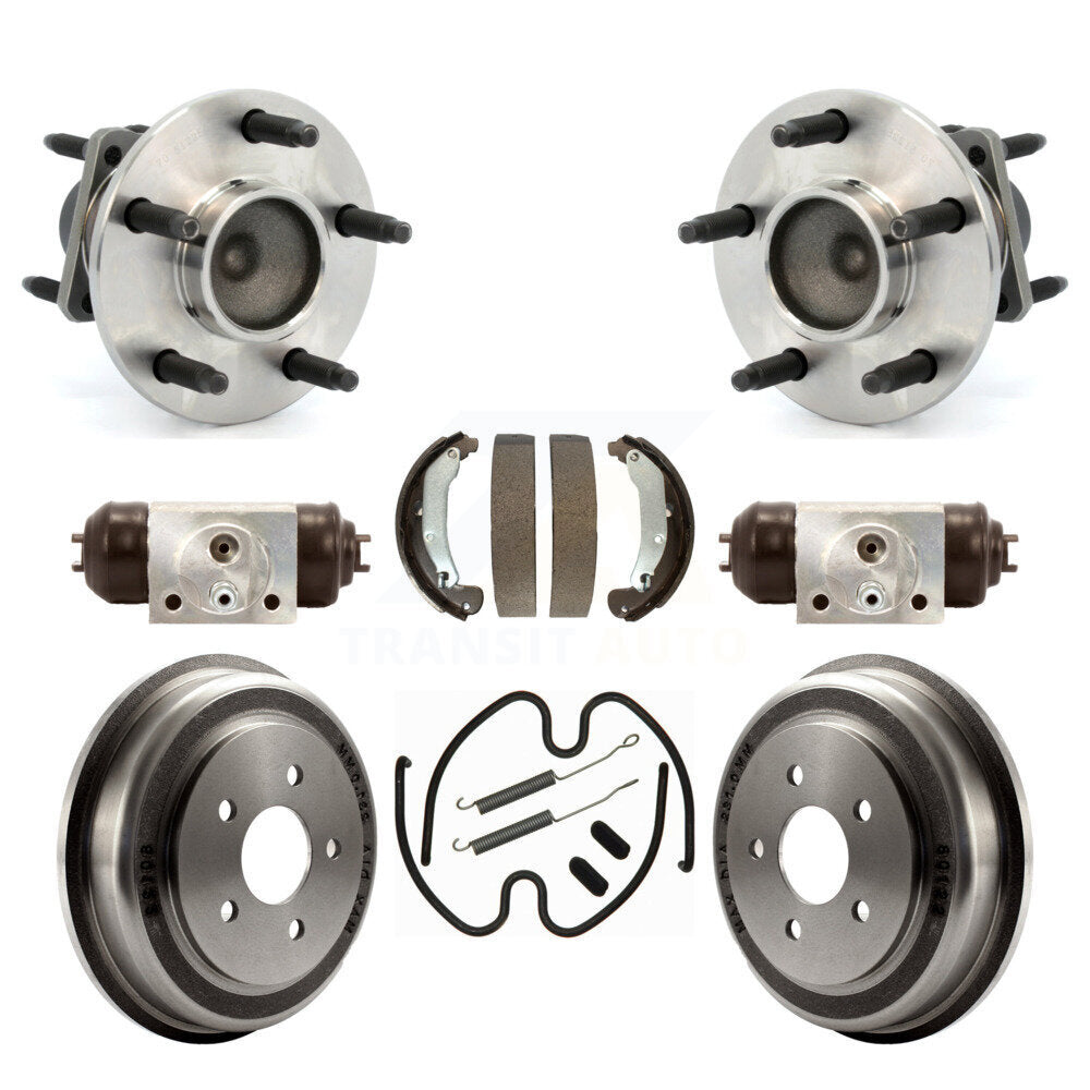 Kit de roulements de moyeu, cylindres de roue arrière, tambour et chaussures (8 pièces) pour Chevrolet Cobalt G5