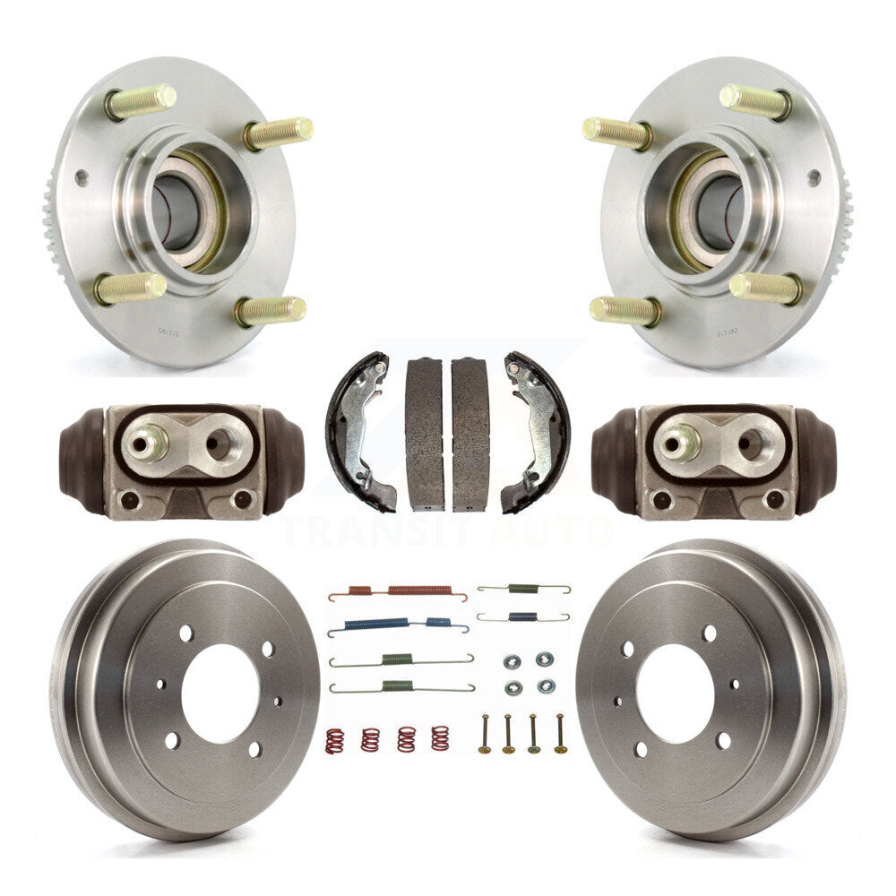 Kit de roulements de moyeu, cylindres de roue arrière, tambour et chaussures (8 pièces) pour Hyundai Elantra
