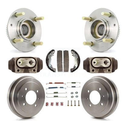 Kit de roulements de moyeu, cylindres de roue arrière, tambour et chaussures (8 pièces) pour Hyundai Elantra