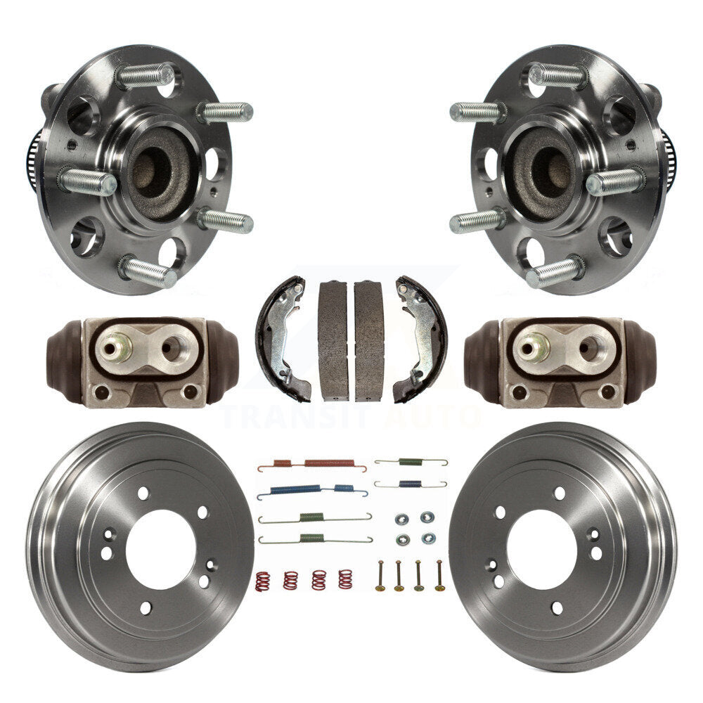 Kit de roulements de moyeu, cylindres de roue arrière, tambour et chaussures (8 pièces) pour Hyundai Elantra