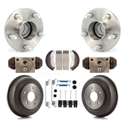 Kit de roulements de moyeu, cylindres de roue arrière, tambour et chaussures (8 pièces) pour Ford Transit Connect