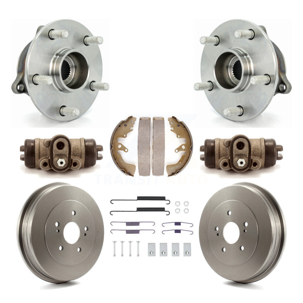 Kit de roulements de moyeu, cylindres de roue arrière, tambour et chaussures (8 pièces) pour Suzuki Grand Vitara