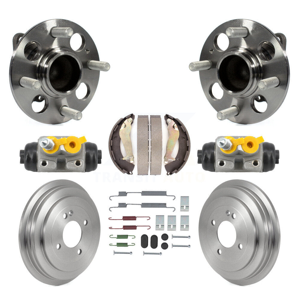 Kit de roulements de moyeu, cylindres de roue arrière, tambour et chaussures (8 pièces) pour Hyundai Accen 12-17