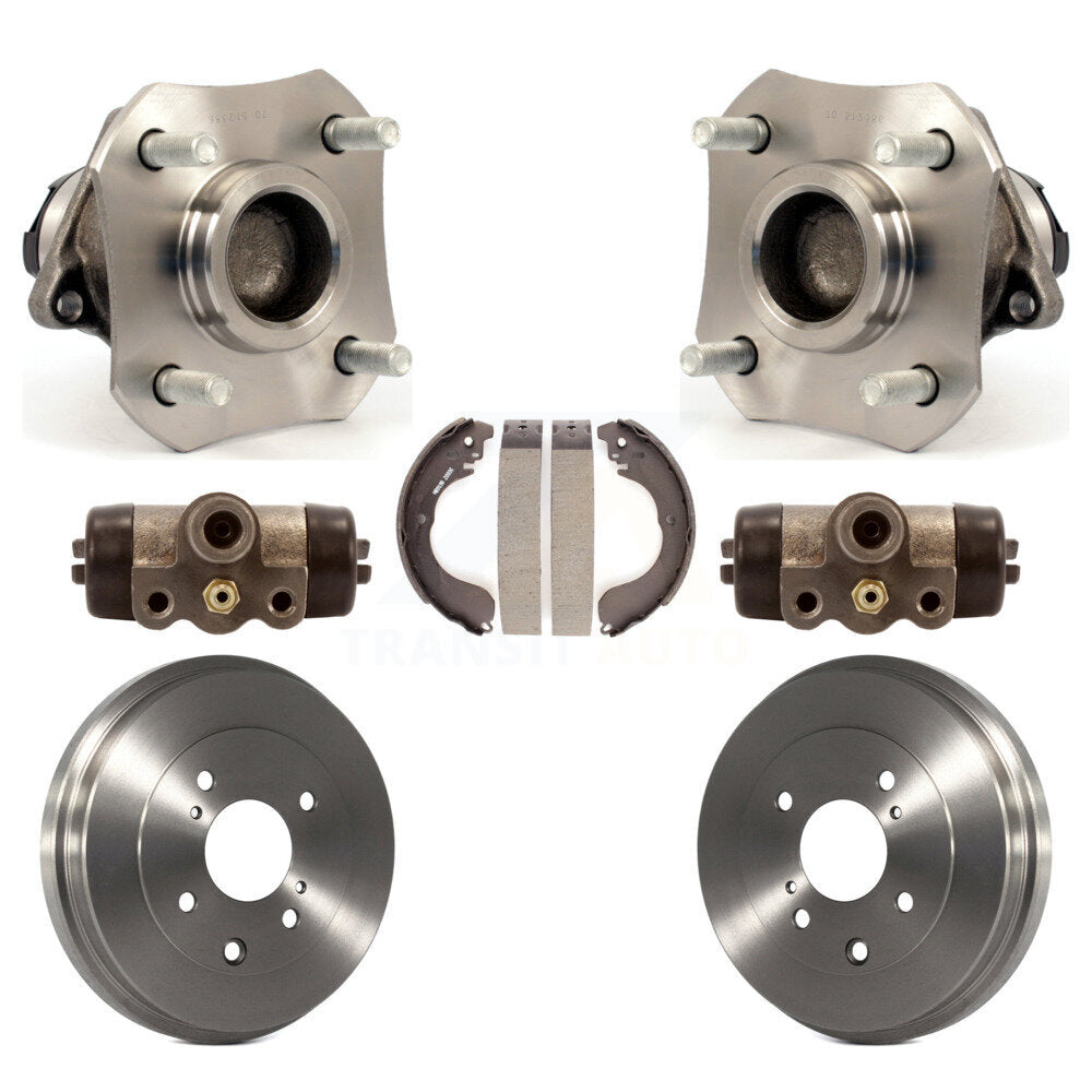 Kit d'assemblage de cylindres de roue arrière, tambour et chaussures, roulement de moyeu pour Nissan Versa