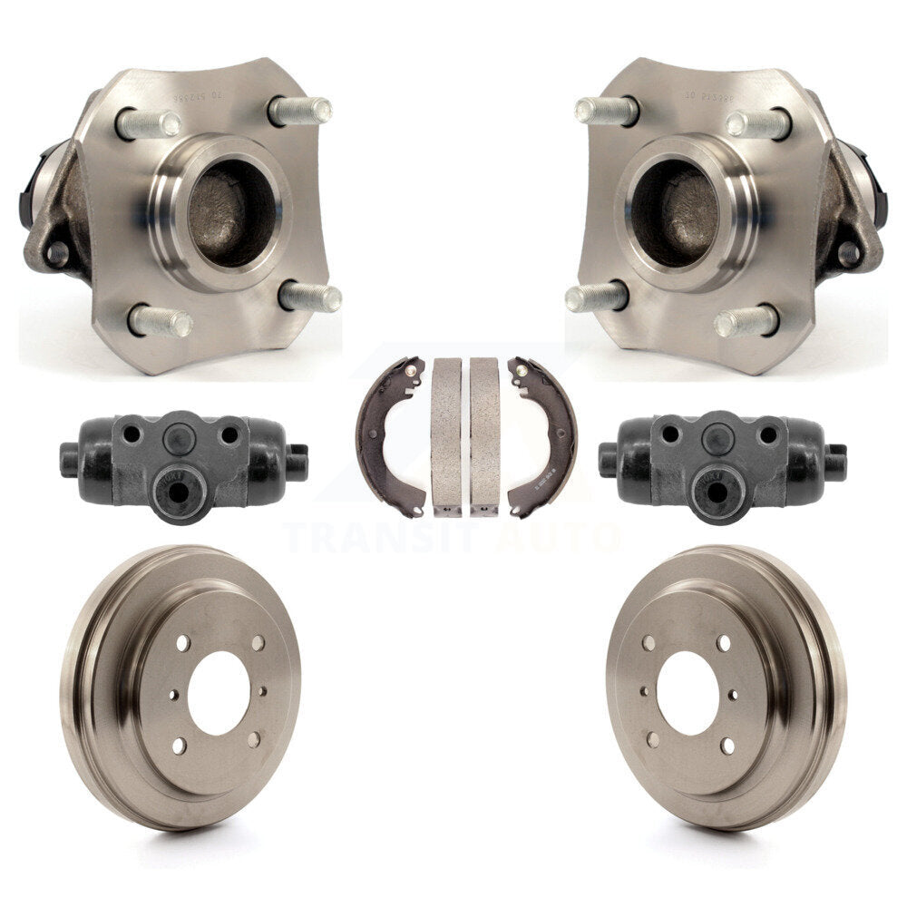 Kit d'assemblage de cylindres de roue arrière, tambour et chaussures, roulement de moyeu pour Nissan Versa