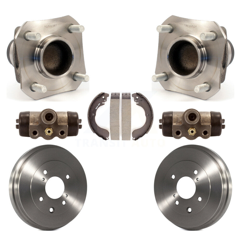 Kit d'assemblage de cylindres de roue arrière, tambour et chaussures, roulement de moyeu pour Nissan Versa