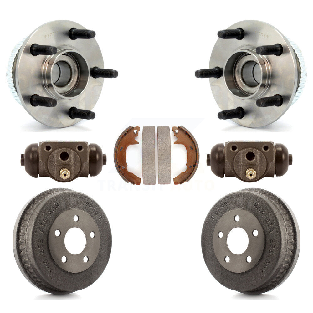 Kit de roulements de moyeu, cylindres de roue arrière, tambour et chaussures, pour Ford Taurus Mercury Sable